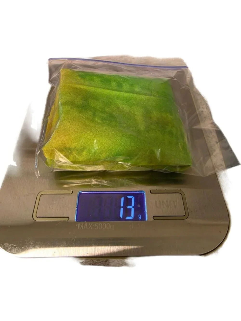 100% Silk Habotai Scarf Lime Green Yellow Ombre